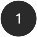 1-lp.jpg Black circle with the number "1" in white font, representing a numbered list or step in a process. The image is simple and clear, emphasizing the importance of order in instructions or guidelines. Ideal for use in educational materials, presentations, or digital content to indicate the first item or step. This visual aids in navigation and comprehension for users, enhancing accessibility and user experience.
